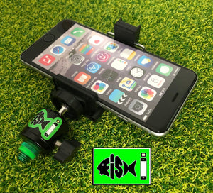 FiSH i Phone Holder With Cold Shoe Mount & Bluetooth Remote. - FiSH i 