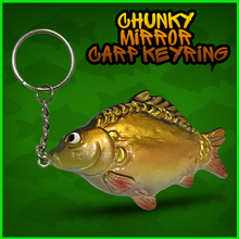 Load image into Gallery viewer, Mirror Carp Keyring. Carp Fishing Keyring- Anglers Keychain-⭐️⭐️ NEW COLOUR ⭐️⭐️