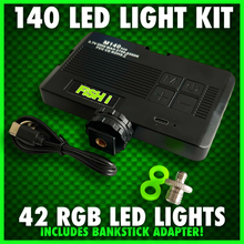 Load image into Gallery viewer, 140 LED RGB SELF TAKE VIDEO LIGHT INC BANKSTICK ADAPTER.