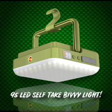 Load image into Gallery viewer, 95 L.E.D Video/Bivvy Light. Includes power bank feature!