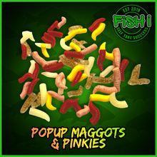 Load image into Gallery viewer, Pop-Up Maggots &amp; Pinkies – Mixed Colours – 50 Pack