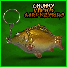Load image into Gallery viewer, Mirror Carp Keyring. Carp Fishing Keyring- Anglers Keychain-⭐️⭐️ NEW COLOUR ⭐️⭐️