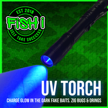 Load image into Gallery viewer, UV Torch 395nm – Glow in the Dark Bait, Zig Aligners &amp; O-Rings Charger