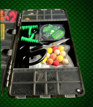Load image into Gallery viewer, Fully Loaded Carp Fishing Tackle Box. Gift Box for Carp Angler V1 - FiSH i UK