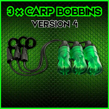 Load image into Gallery viewer, 3 x Bobbins Bite Indicators In Fluoro Green -Version 4-(New for 2025)