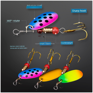 Spinner Lure Set. 10 Spinners(Set 2) - FiSH i UK