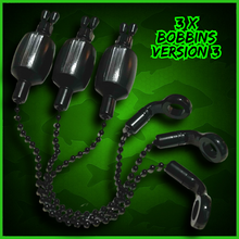 Load image into Gallery viewer, 3x Bobbins Bite Indicators In Black-Version 3-(BLACK)-V3