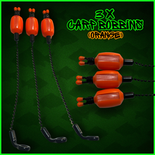 Load image into Gallery viewer, 3x Bobbins Bite Indicators In Fluoro Orange -Version 3-V3 (ORANGE)
