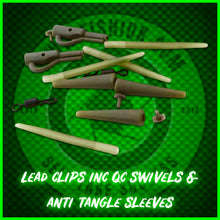 Load image into Gallery viewer, Multi Lead Clips includes Qc Swivels and Anti Tangle Sleeves - FiSH i UK