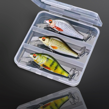 Load image into Gallery viewer, 7cm 11g Floating Minnow Fishing Lure Set of 3 Wobblers for Pike. Perch Chub! (set1) - FiSH i UK