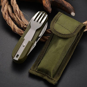 Camping Tool. Fishing Tool. Tableware . Camping Cutlery Set with Pouch. Knife Fork Spoon and more !FREE POSTAGE! - FiSH i UK