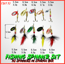 Load image into Gallery viewer, Spinner Lures Set. 10 Spinners(Set 1) - FiSH i UK
