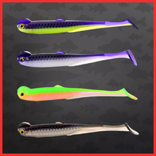 Load image into Gallery viewer, 56pc Predator Soft Lure Fishing Kit Pike Perch Zander Jigheads Texas Rig Set
