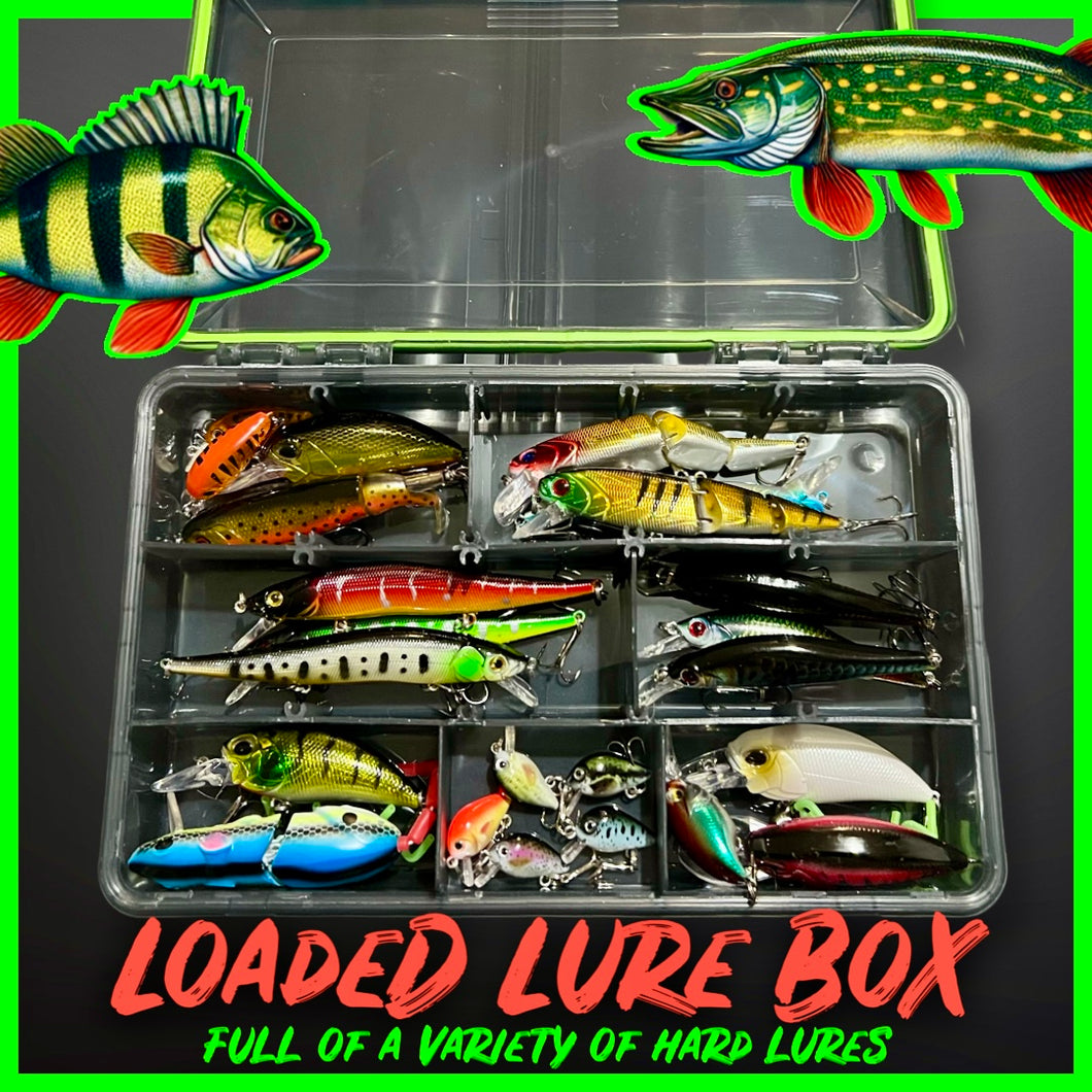 Lure Fishing Tackle Box Fully Loaded With Lures. - FiSH i UK