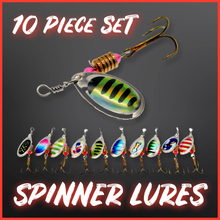 Load image into Gallery viewer, Spinner Lures Set.10 Spinners (Set 3)