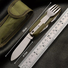 Load image into Gallery viewer, Camping Tool. Fishing Tool. Tableware . Camping Cutlery Set with Pouch. Knife Fork Spoon and more !FREE POSTAGE! - FiSH i UK