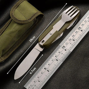 Camping Tool. Fishing Tool. Tableware . Camping Cutlery Set with Pouch. Knife Fork Spoon and more !FREE POSTAGE! - FiSH i UK