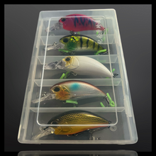 Load image into Gallery viewer, Crankbait Lure Plug Set.5 x Lures per set in plastic storage Case.