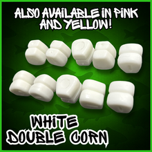 Load image into Gallery viewer, Buoyant Double Corn in White Colour-Double Sweetcorn Fake Bait Artificial Corn For Carp Fishing -10 Per Pack.