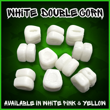 Load image into Gallery viewer, Buoyant Double Corn in White Colour-Double Sweetcorn Fake Bait Artificial Corn For Carp Fishing -10 Per Pack.