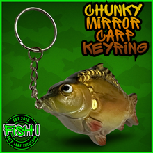 Load image into Gallery viewer, Mirror Carp Keyring. Carp Fishing Keyring- Anglers Keychain-⭐️⭐️ NEW COLOUR ⭐️⭐️