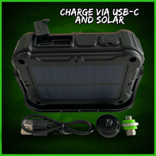 Load image into Gallery viewer, 108 SMD-LED Self-Take &amp; Bivvy Light USB-C Solar Rechargeable Carp Fishing