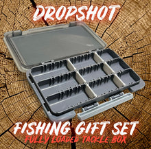 Load image into Gallery viewer, Lure Fishing Finesse Dropshot fishing tackle box packed with lures, perfect for perch, pike, and chub fishing. Great gift for lure fishing enthusiasts.