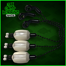 Load image into Gallery viewer, 3x Bobbins Bite Indicators In Bright White-Version 3-(WHITE) V3