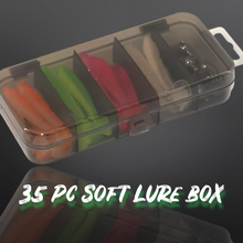 Load image into Gallery viewer, Jig Head Lure set. Ripple paddle tail soft lures for jigging.35pc.