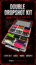 Load image into Gallery viewer, Double Sided Dropshot Fishing Tackle Box-Fully Loaded Dropshot kit-Predator Fishing
