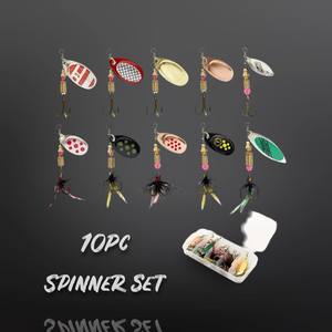 Spinner Lures Set. 10 Spinners(Set 1) - FiSH i UK