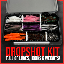 Load image into Gallery viewer, Dropshot Lure Fishing Set-Fully Loaded Dropshot Kit-Predator Fishing-Finesse.