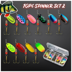 Spinner Lure Set. 10 Spinners(Set 2) - FiSH i UK