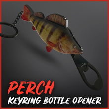 Load image into Gallery viewer, Perch Fish Bottle Opener Keyring – Realistic Perch Keychain – Lure Fishing - Predator Fishing. - FiSH i UK
