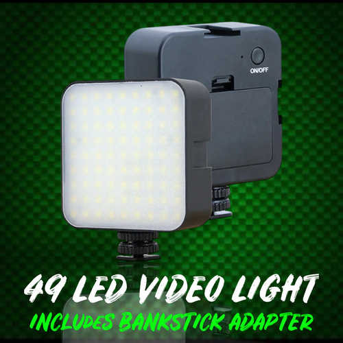 49 LED SELF TAKE VIDEO LIGHT INC BANKSTICK ADAPTER. - FiSH i UK