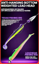 Load image into Gallery viewer, 56pc Predator Soft Lure Fishing Kit Pike Perch Zander Jigheads Texas Rig Set