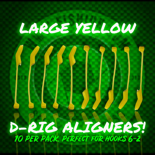 Yellow D-Rig Aligner kickers. Size Large - FiSH i UK