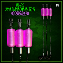 Load image into Gallery viewer, 3 x Bobbins Bite Indicators In PURPLE Colour -Version 2-(New for 2026) V2