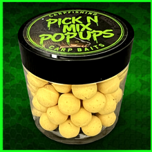 Load image into Gallery viewer, 15mm popups Creamy Dream flavour.Popup Carp Baits.Washed Out Yellow.