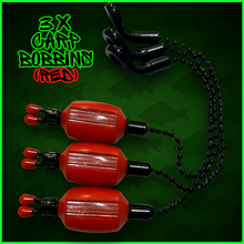 Load image into Gallery viewer, 3x Bobbins Bite Indicators In Bright Red-Version 3-(RED) V3