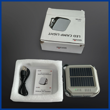 Load image into Gallery viewer, Solar Rechargeable LED Video Light -Camping Bivvy Light &amp; Power Bank- Solar-