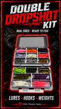 Load image into Gallery viewer, Double Sided Dropshot Fishing Tackle Box-Fully Loaded Dropshot kit-Predator Fishing