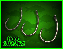 Load image into Gallery viewer, Hex Curves Carp Hooks-(Claw longshank)-Micro Barbed-Size 4 to 8.⭐️NEW FOR 2026⭐️
