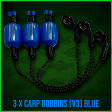 Load image into Gallery viewer, 3x Bobbins Bite Indicators In Bright Blue-Version 3-(BLUE) V3