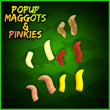 Load image into Gallery viewer, Pop-Up Maggots &amp; Pinkies – Mixed Colours – 50 Pack