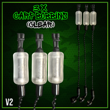 Load image into Gallery viewer, 3 x Bobbins Bite Indicators In CLEAR Colour -Version 2-(New for 2026) V2