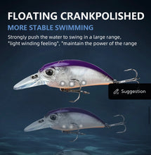 Load image into Gallery viewer, Crankbait / Plug Lure.Colour Purple with Orange belly.Lure fishing