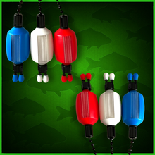 Load image into Gallery viewer, 3x Bobbins Bite Indicators In Black-Version 3-(RED/WHITE/BLUE)