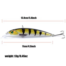 Load image into Gallery viewer, Jerkbait Fishing Lures.3 Lures in Storage box.13g Sinking Minnow Style Lures (Set1) - FiSH i UK