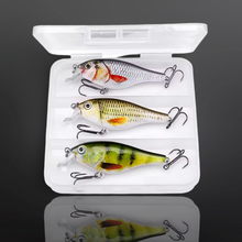 Load image into Gallery viewer, 7cm 11g Floating Minnow Fishing Lure Set of 3 Wobblers for Pike. Perch Chub! (set1) - FiSH i UK